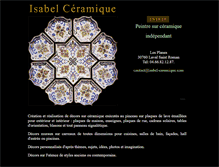Tablet Screenshot of isabel-ceramique.com